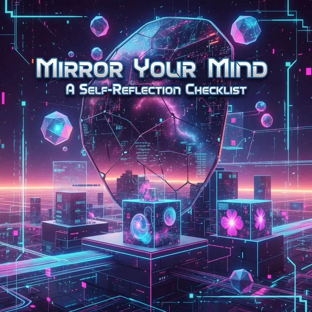 Mirror Your Mind: A Self-Reflection Checklist | Digital Download for Mindful Living, AI-Assisted Introspection & Personal Growth Guide | How to Practice Self-Reflection with AI