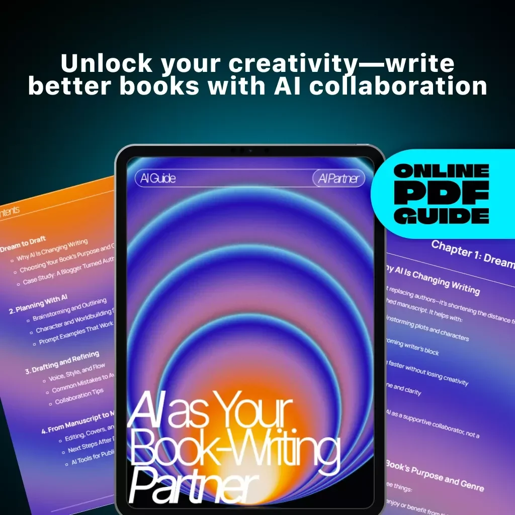 AI as Your Book-Writing Partner | Ultimate Guide to Using AI to Write a Book | Step-by-Step eBook for Authors, Bloggers & Creatives