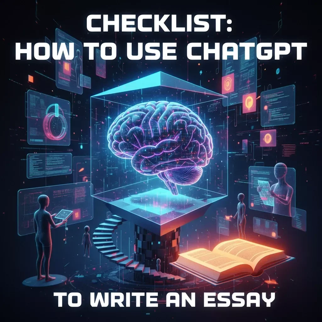 Checklist: How to Use ChatGPT to Write an Essay | Digital Download Guide for Students, Writers & Essay Help | Step-by-Step Writing Checklist