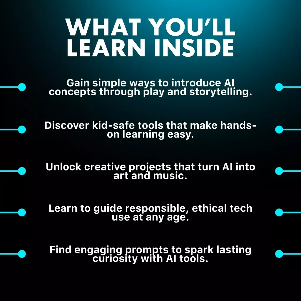 AI Playground: Teaching Kids to Explore, Create, and Learn with Artificial Intelligence | Digital Guide for Parents, Teachers & Homeschoolers | How to Teach Kids AI eBook & Printable PDF Download