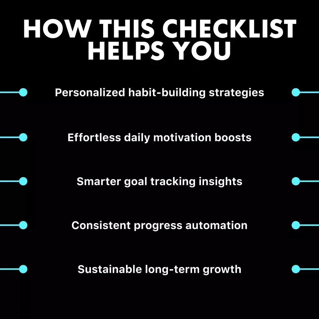 Habit Hacking with AI – Digital Checklist for Smarter Habit Building | Best Way to Use AI for Habit Building | Productivity, Goal Setting & Mindset Growth Tool