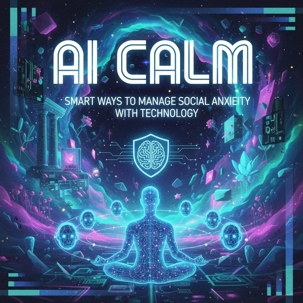 AI Calm: Smart Ways to Manage Social Anxiety with Technology | Digital eBook | Mental Wellness Guide | Tips for Using AI to Manage Social Anxiety | Self-Help Download