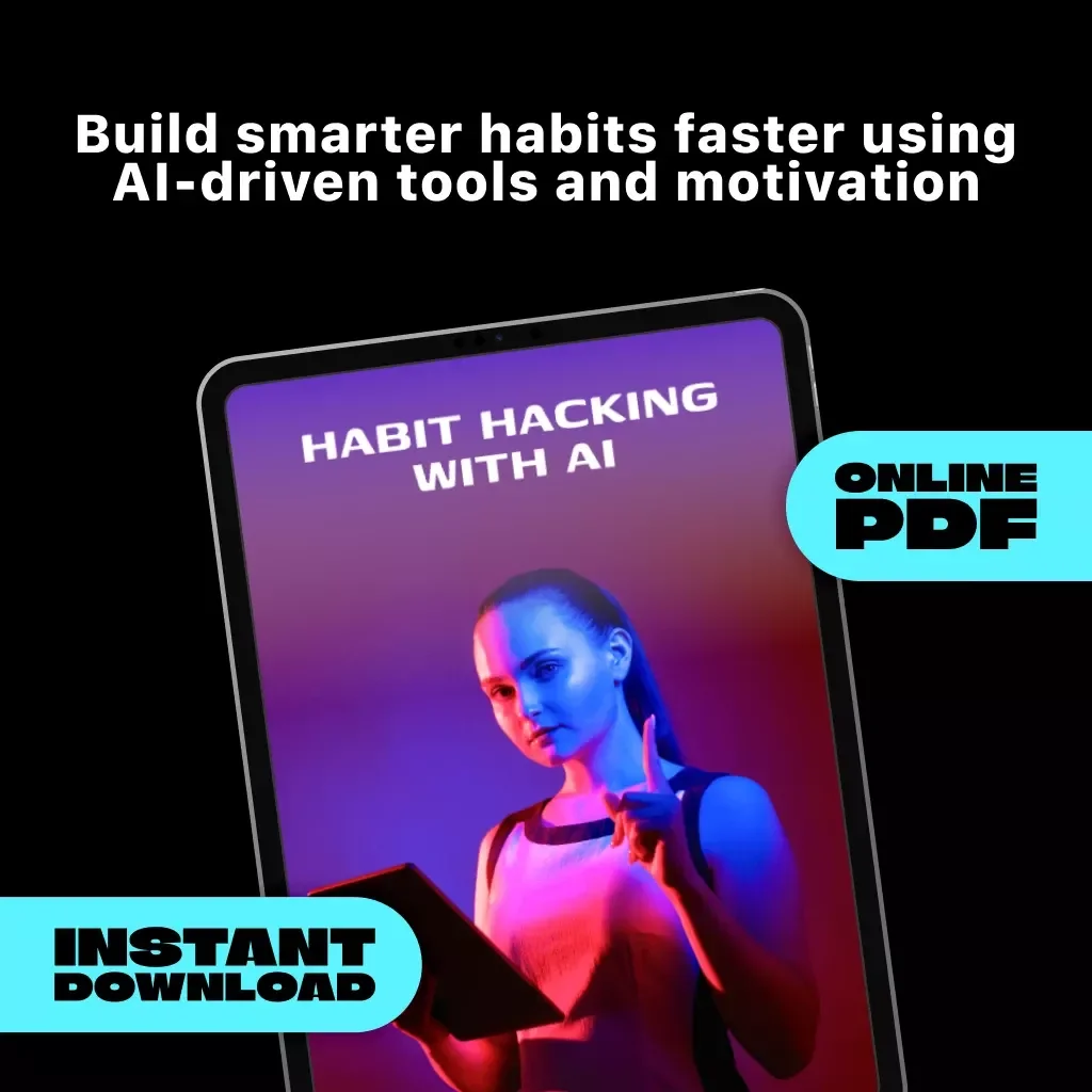 Habit Hacking with AI – Digital Checklist for Smarter Habit Building | Best Way to Use AI for Habit Building | Productivity, Goal Setting & Mindset Growth Tool