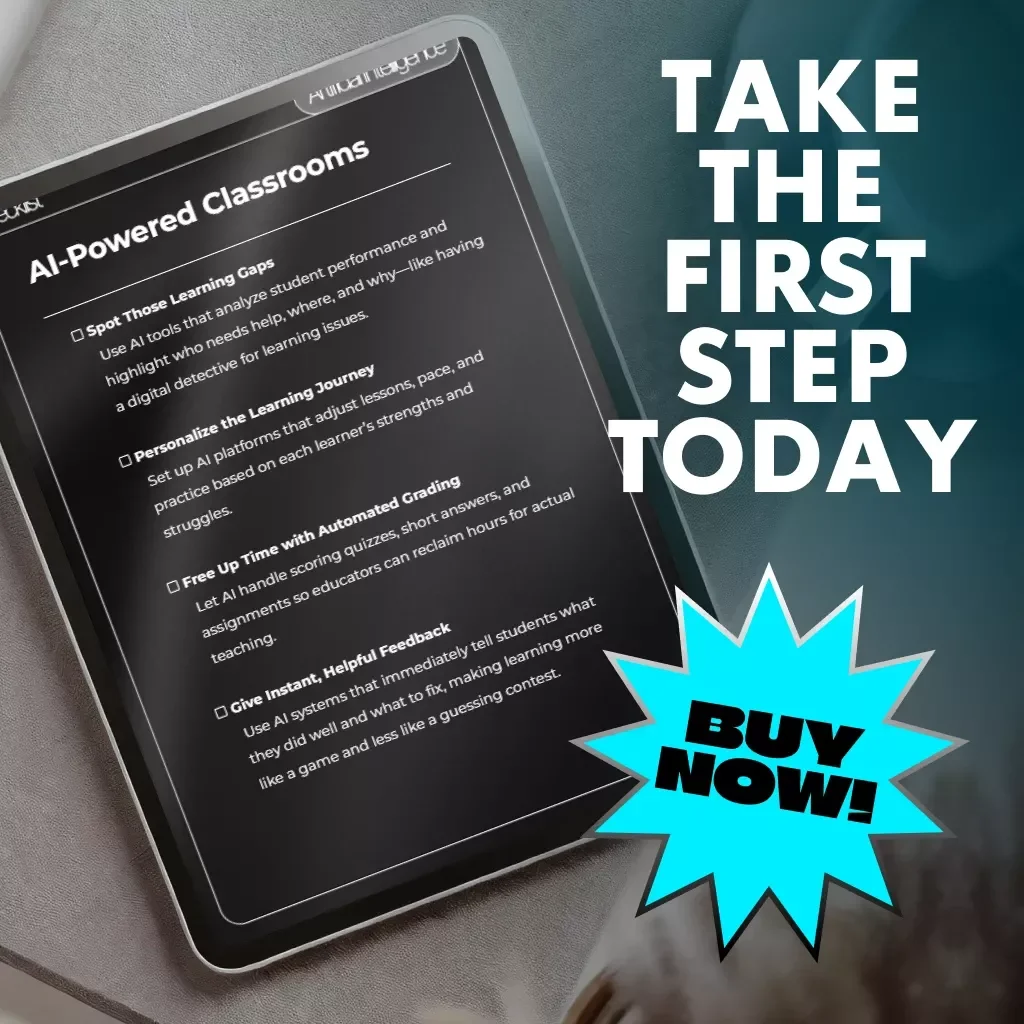 AI-Powered Classrooms | Printable Digital Checklist for Educators | How Can AI Be Used in Education | Teaching with Artificial Intelligence Guide