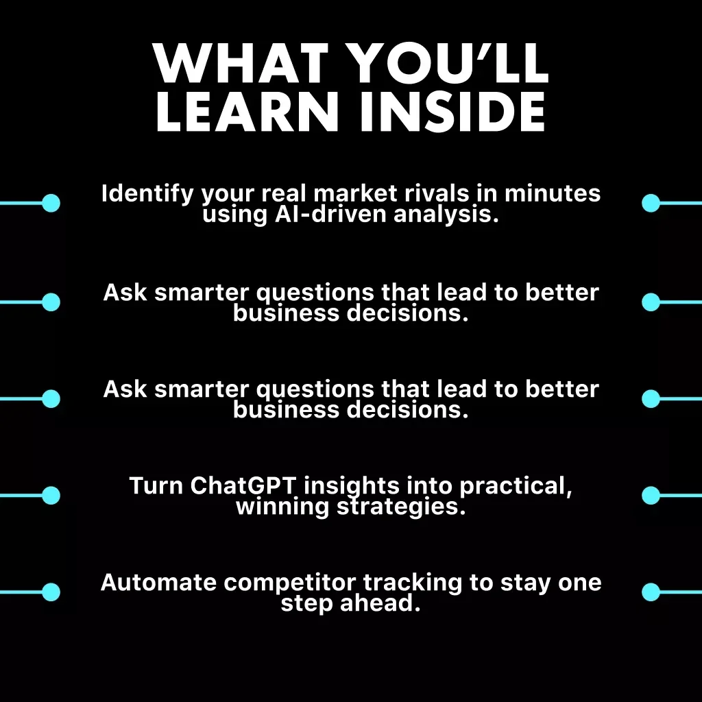 Outsmart the Market with ChatGPT | Digital Guide for Entrepreneurs, Marketers & Startups | Learn How to Use ChatGPT for Competitor Analysis, Market Insights & Business Growth