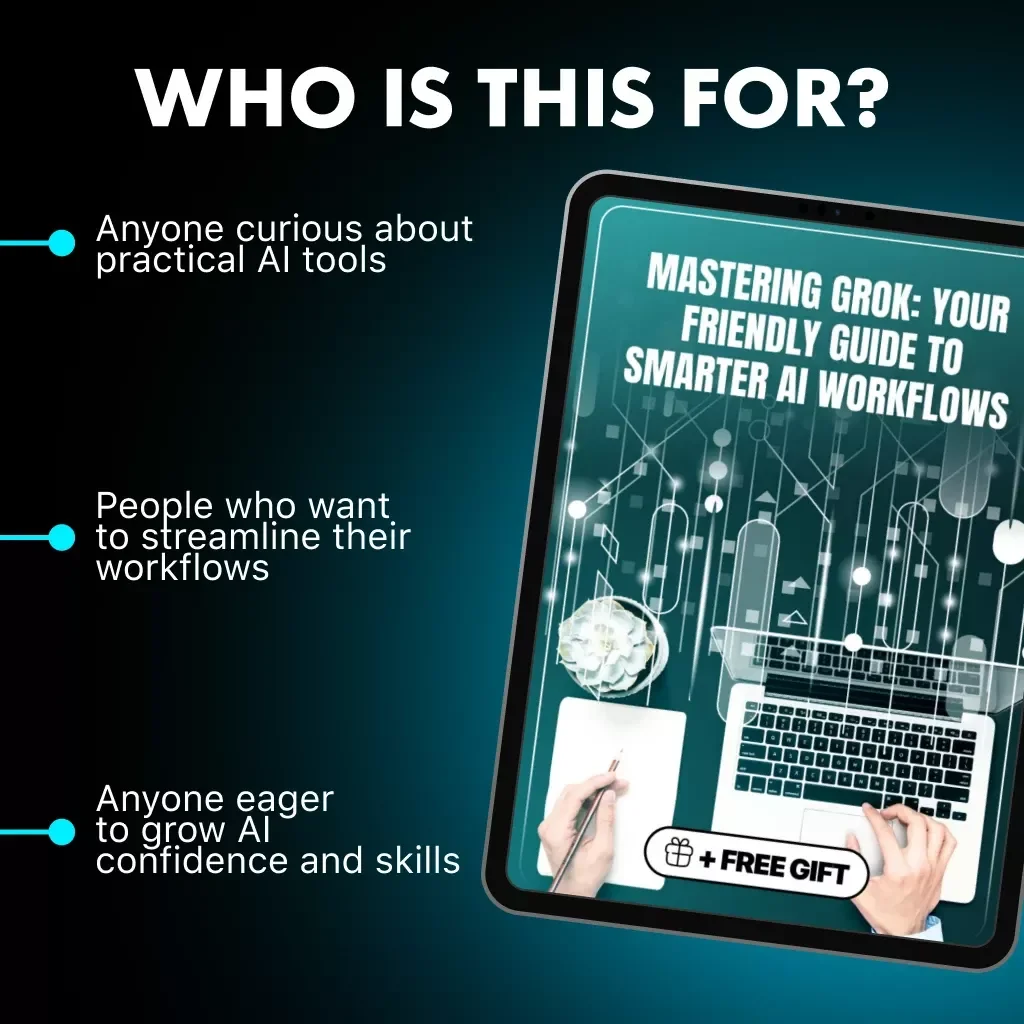 Mastering Grok: Your Friendly Guide to Smarter AI Workflows | How to Use Grok | Digital eBook for Beginners and Professionals | AI Productivity Guide Download
