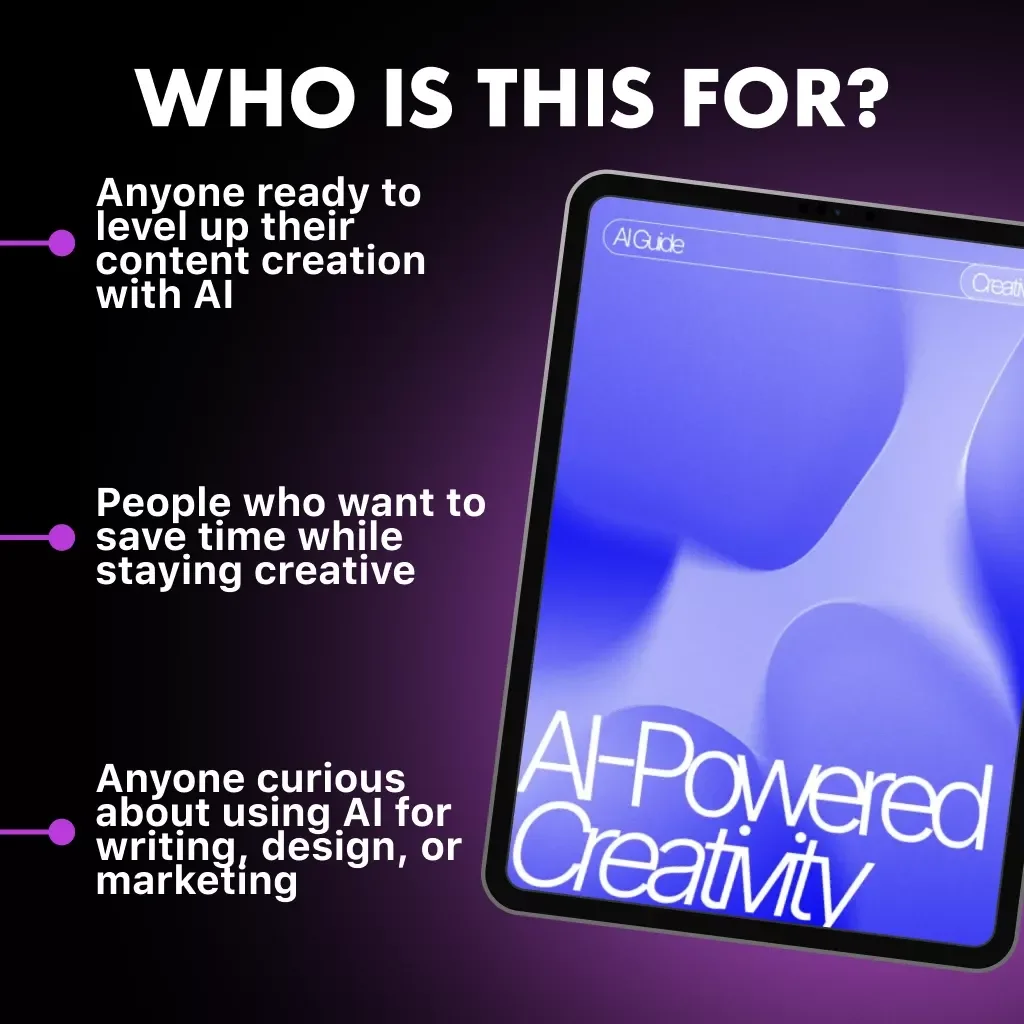 AI-Powered Creativity | Digital Guide for Content Creators, eBook for Writers, Designers & Entrepreneurs | Learn to Use AI Tools like ChatGPT, MidJourney & DALL·E for Smarter Content Creation