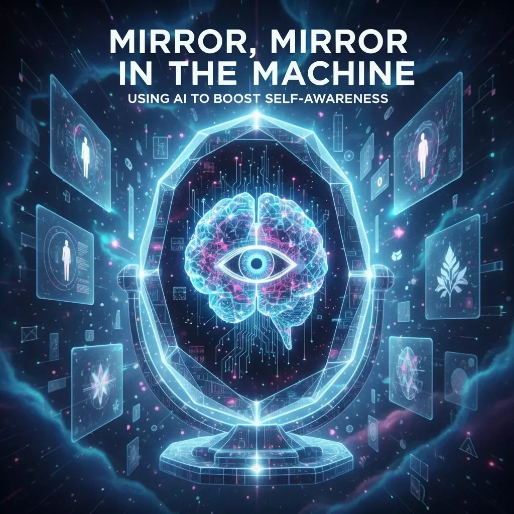 Mirror, Mirror in the Machine: Using AI to Boost Self-Awareness | Digital eBook for Growth, Reflection & Personal Development | Tips for Using AI to Improve Self-Awareness | Mindful AI Guide for Modern Thinkers