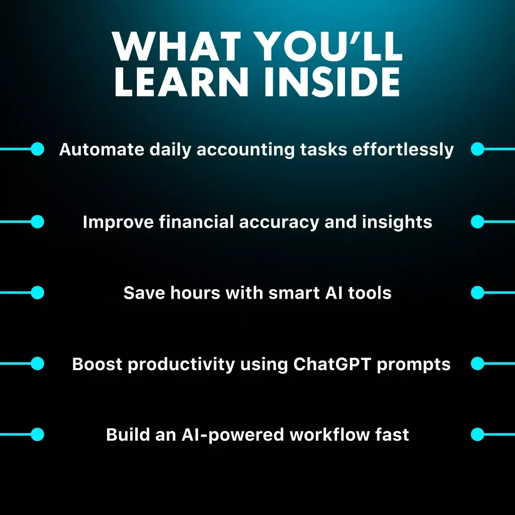 Smart Accounting with AI | Digital Download Guide for Accountants | eBook, Checklist & AI Tools for Accounting Professionals | Learn How to Use ChatGPT, MidJourney & Automate Financial Tasks