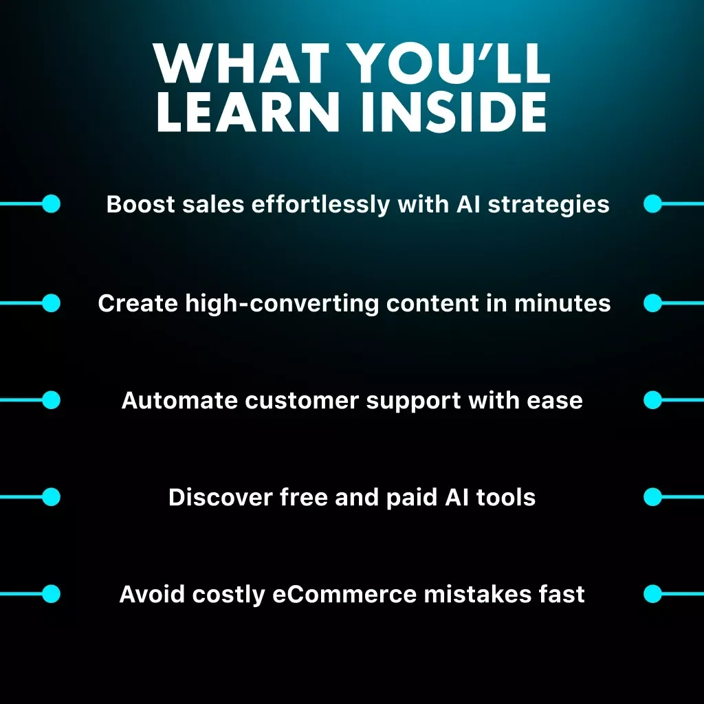 AI Magic for eCommerce | Digital Guide for Online Store Owners, Entrepreneurs & Marketers | Boost Sales, Create Winning Content & Master AI Tools