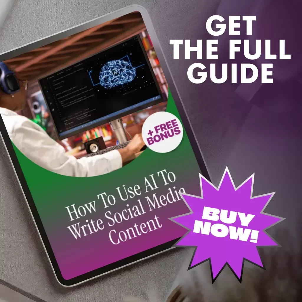 How to Use AI to Write Social Media Content | AI Copywriting eBook, Digital Marketing Guide, Social Media Strategy, Instant Download
