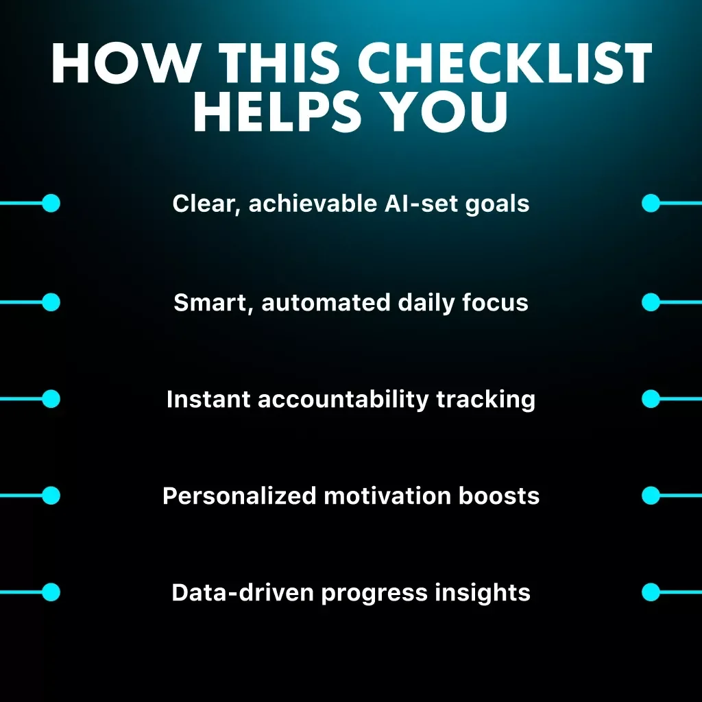 AI-Powered Self-Discipline Booster Checklist | Digital Download | How to Use AI to Improve Self-Discipline Guide | Productivity & Habit Tracker Printable