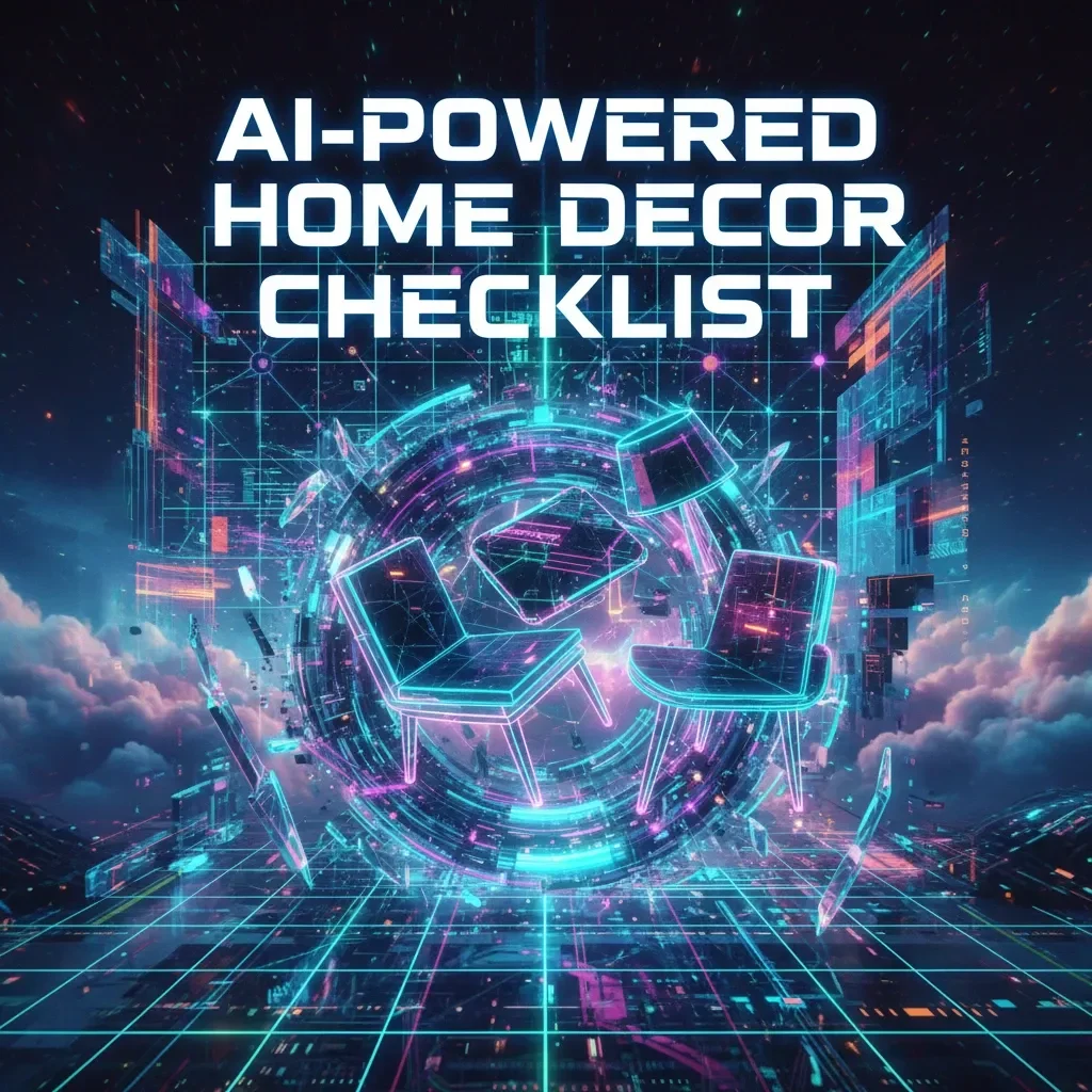 AI-Powered Home Decor Checklist | Digital Download for Effortless Interior Design | Home Decor Suggestions from AI, Style Planning & Room Design Guide