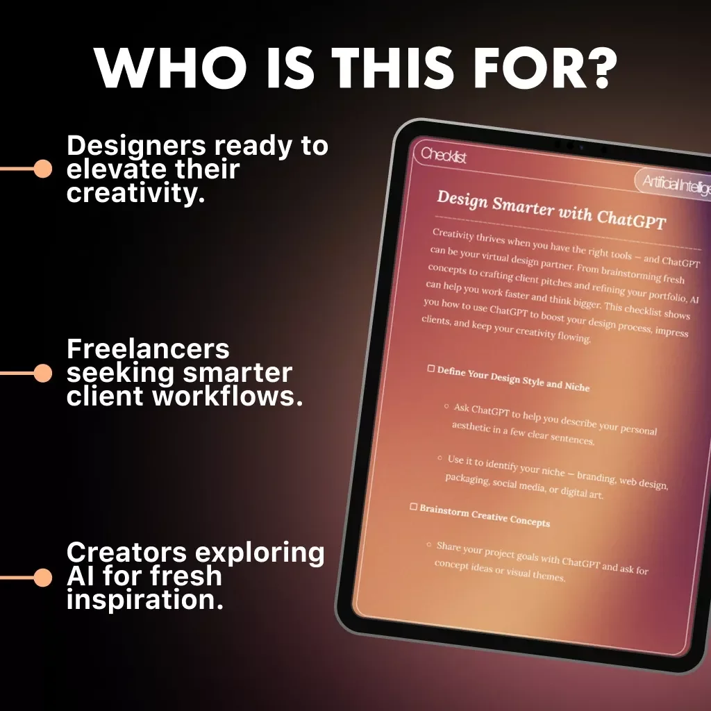 Design Smarter with ChatGPT | Graphic Design Checklist | How to Use ChatGPT as a Graphic Designer