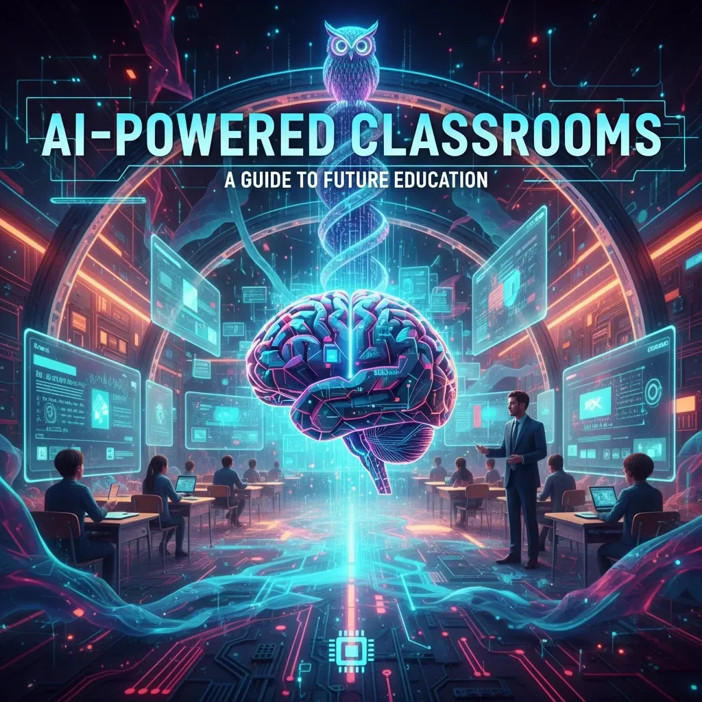 AI-Powered Classrooms | Printable Digital Checklist for Educators | How Can AI Be Used in Education | Teaching with Artificial Intelligence Guide