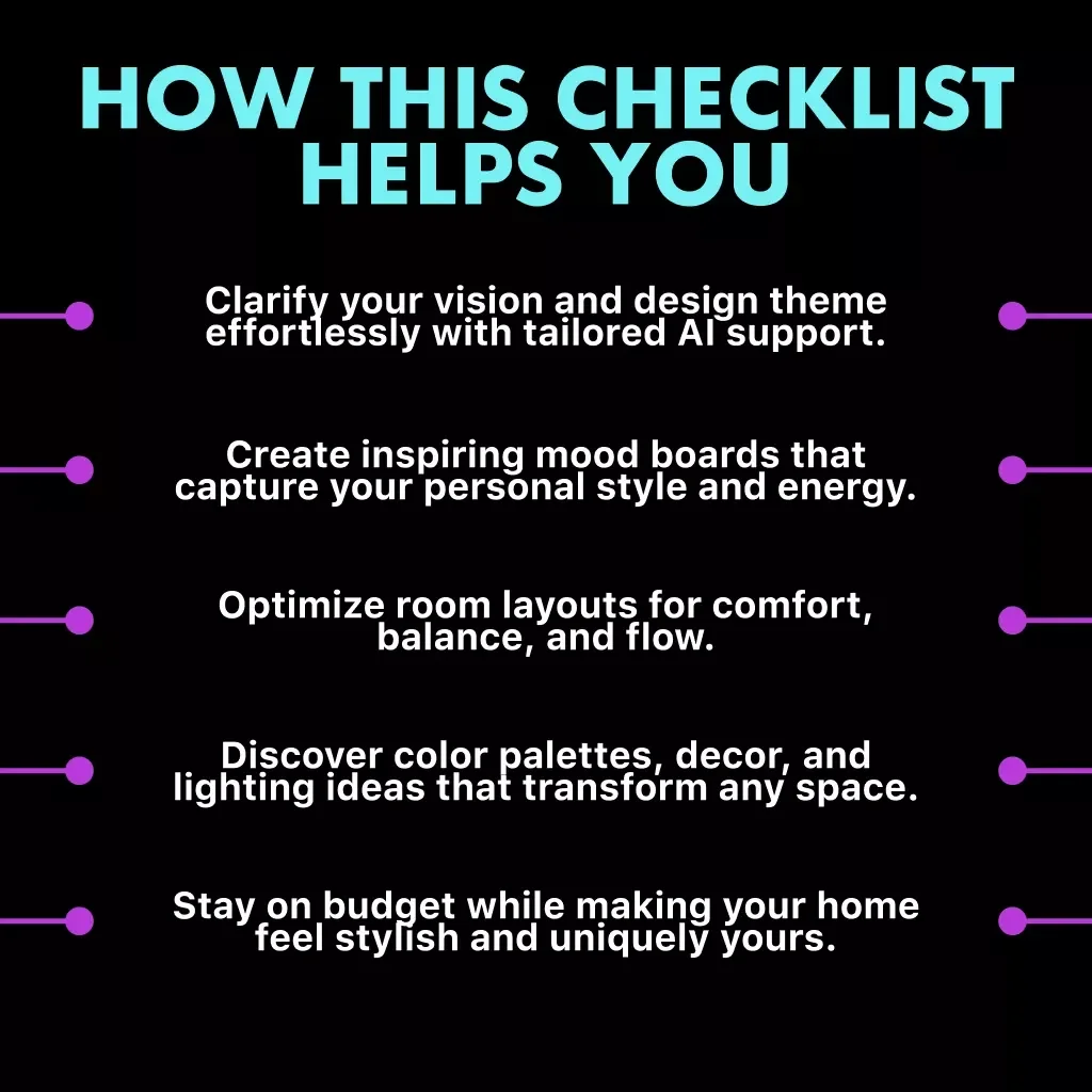 Design Your Dream Space with ChatGPT | How to Use ChatGPT for Interior Design | AI-Powered Home Makeover Checklist | Digital Download Guide for Home & Workspace Styling