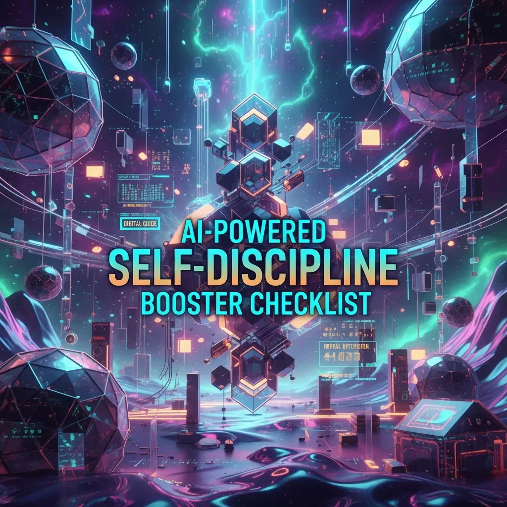 AI-Powered Self-Discipline Booster Checklist | Digital Download | How to Use AI to Improve Self-Discipline Guide | Productivity & Habit Tracker Printable