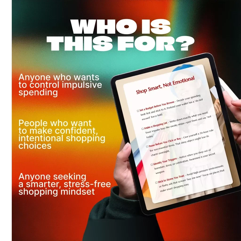 Shop Smart, Not Emotional – Printable Checklist for Conscious Buyers | Budgeting Tips & Tricks for Keeping Emotions Out of Shopping Decisions