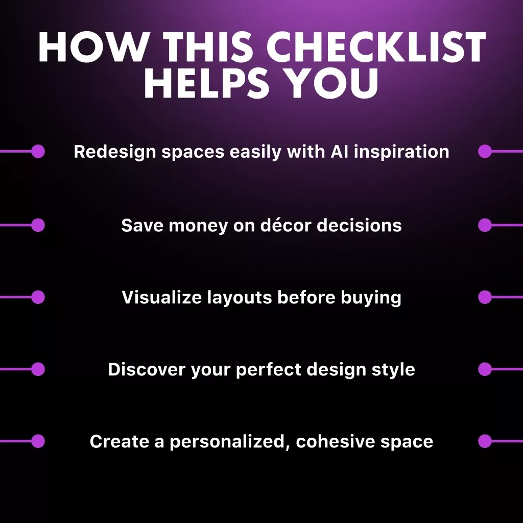 AI-Powered Room Makeover | Digital Interior Design Guide | Home Decor eBook | Virtual Room Planner | AI Decorating Checklist | Instant Download