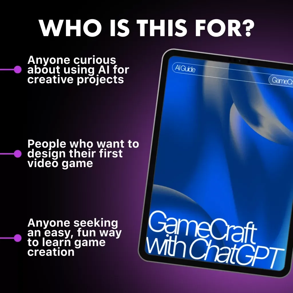 GameCraft with ChatGPT | AI Game Design Guide for Beginners | Learn How to Create Video Games Using AI Tools, Prompts & ChatGPT