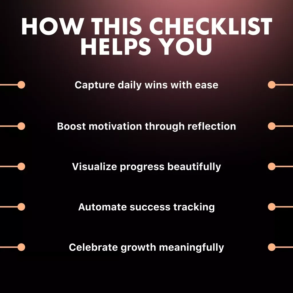 AI-Powered Wins Tracker: Your Checklist for Celebrating Every Victory | Digital Download | Productivity eBook | Self-Growth & Motivation Guide | AI Journaling & Goal Tracker Template