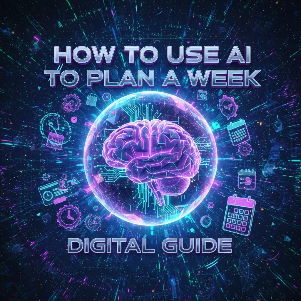 How to Use AI to Plan A Week | Digital Guide for Smarter Weekly Planning | Learn How to Use AI to Plan My Week Efficiently