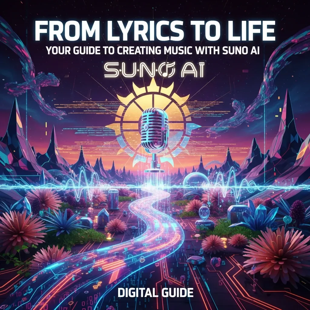 From Lyrics to Life: Your Step-by-Step Guide to Creating Music with Suno AI | Digital Download eBook | How to Use Suno AI for Effortless Songwriting & Music Creation