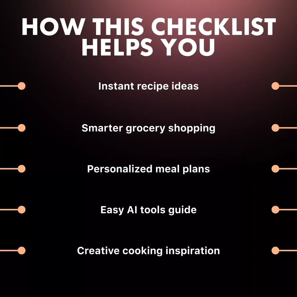 Smart Chef Mode: The Ultimate AI Recipe Finder Checklist | Digital Download Guide for Food Lovers | How to Use AI to Find Recipes by Ingredients | AI Cooking Assistant eBook for Easy Meal Planning