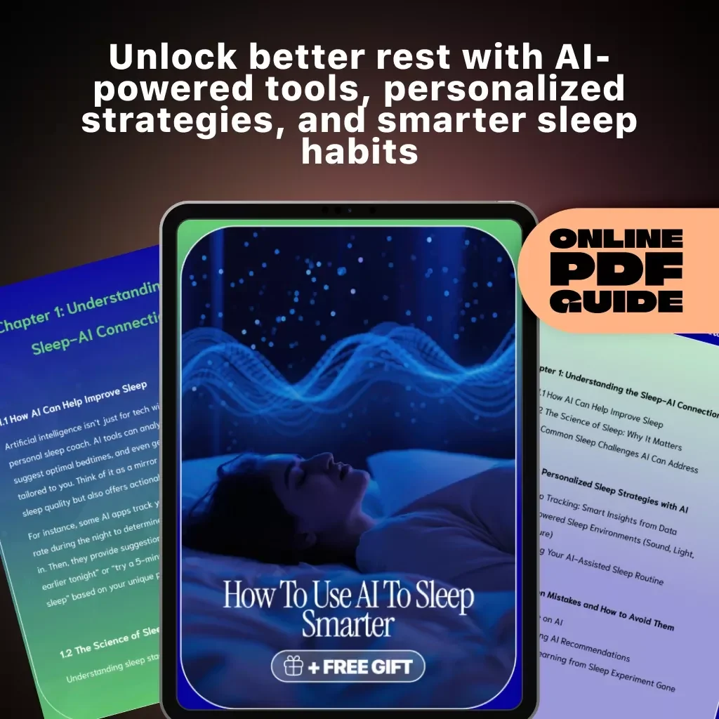 How to Use AI to Sleep Smarter | Digital eBook Guide for Better Rest, Sleep Optimization, and AI Wellness Routine
