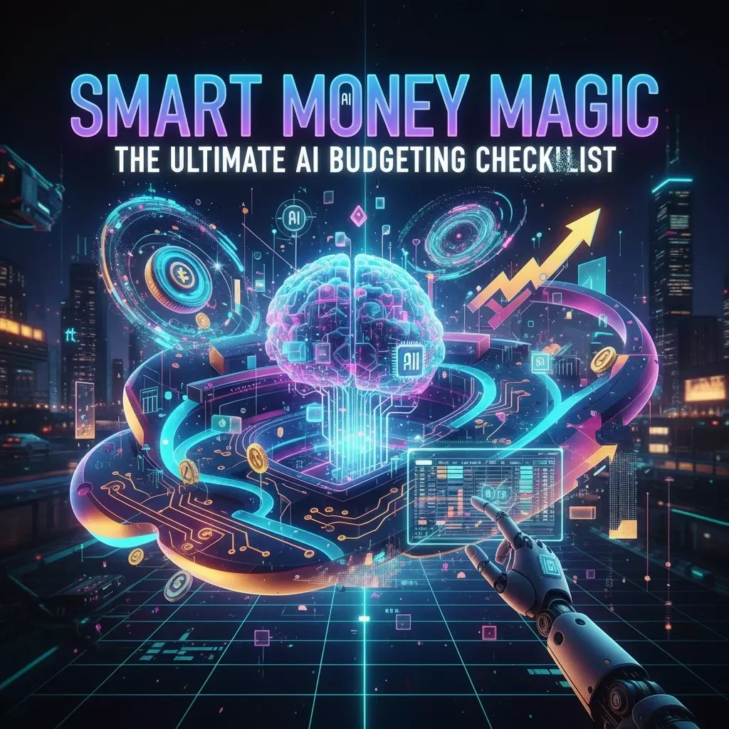 Smart Money Magic: The Ultimate AI Budgeting Checklist | Digital Download Guide for Using AI for Budgeting, Saving & Smarter Money Habits