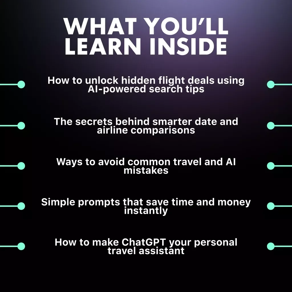 Smart Travel Secrets with ChatGPT to Find Cheap Flights | How to Use ChatGPT to Find Cheap Flights eBook | AI Travel Hacks, Budget Flight Guide, Digital Download for Smart Travelers