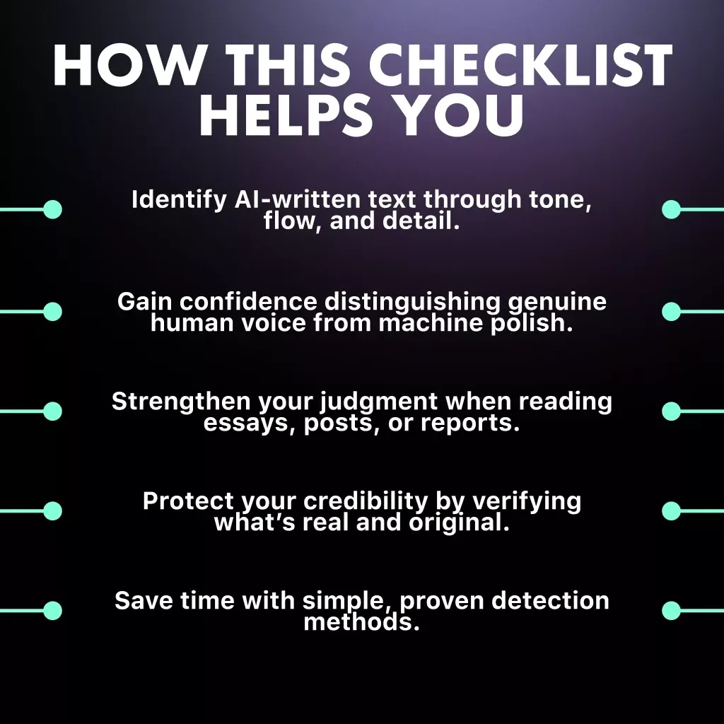 How to Tell If Someone Used ChatGPT – Printable & Digital Checklist | AI Writing Detector | Instant Download Guide for Teachers, Editors & Curious Readers