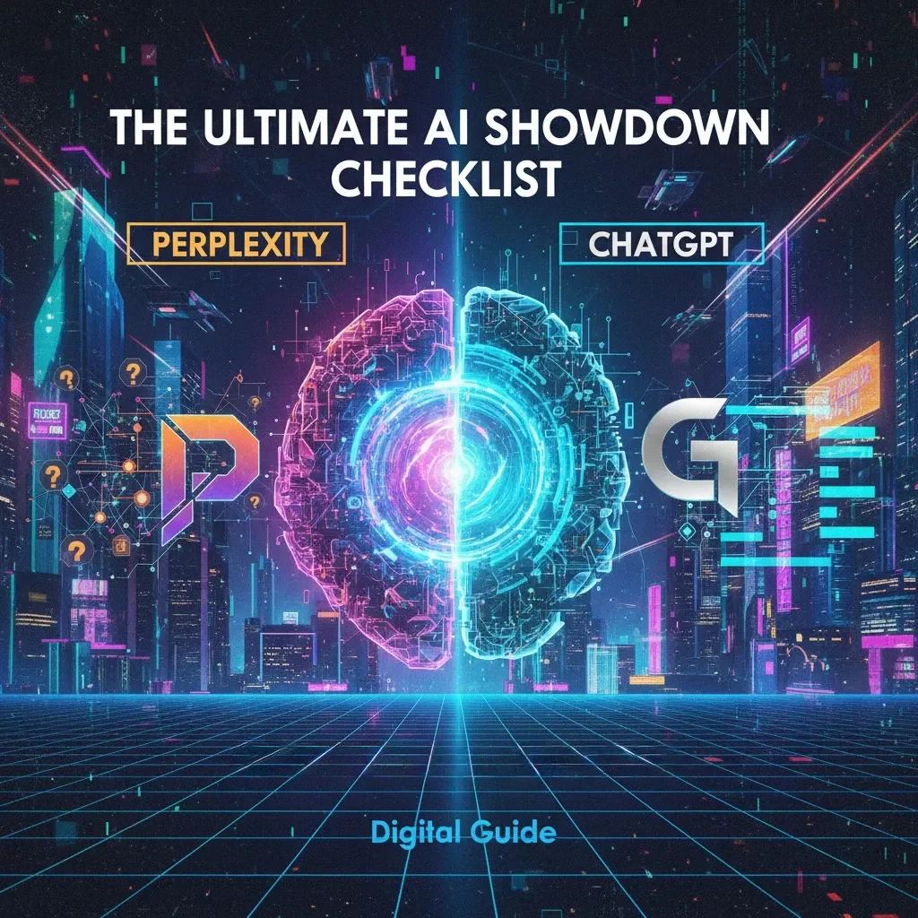 The Ultimate AI Showdown Checklist: Perplexity vs ChatGPT | Digital Download, AI Comparison Guide, Research & Creativity Mastery Tool