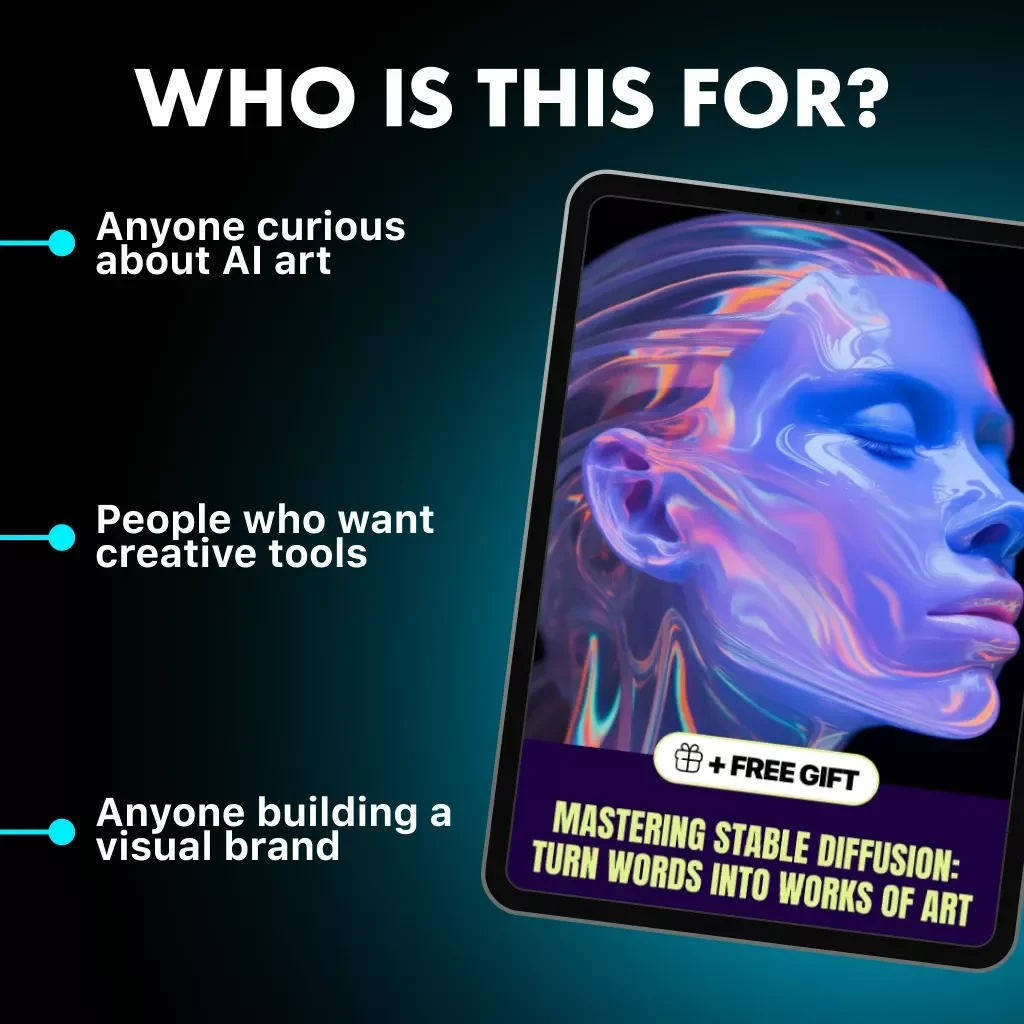Mastering Stable Diffusion: Turn Words Into Works of Art | AI Art Guide | Learn How to Use Stable Diffusion for Stunning Visual Creations | Digital Download eBook