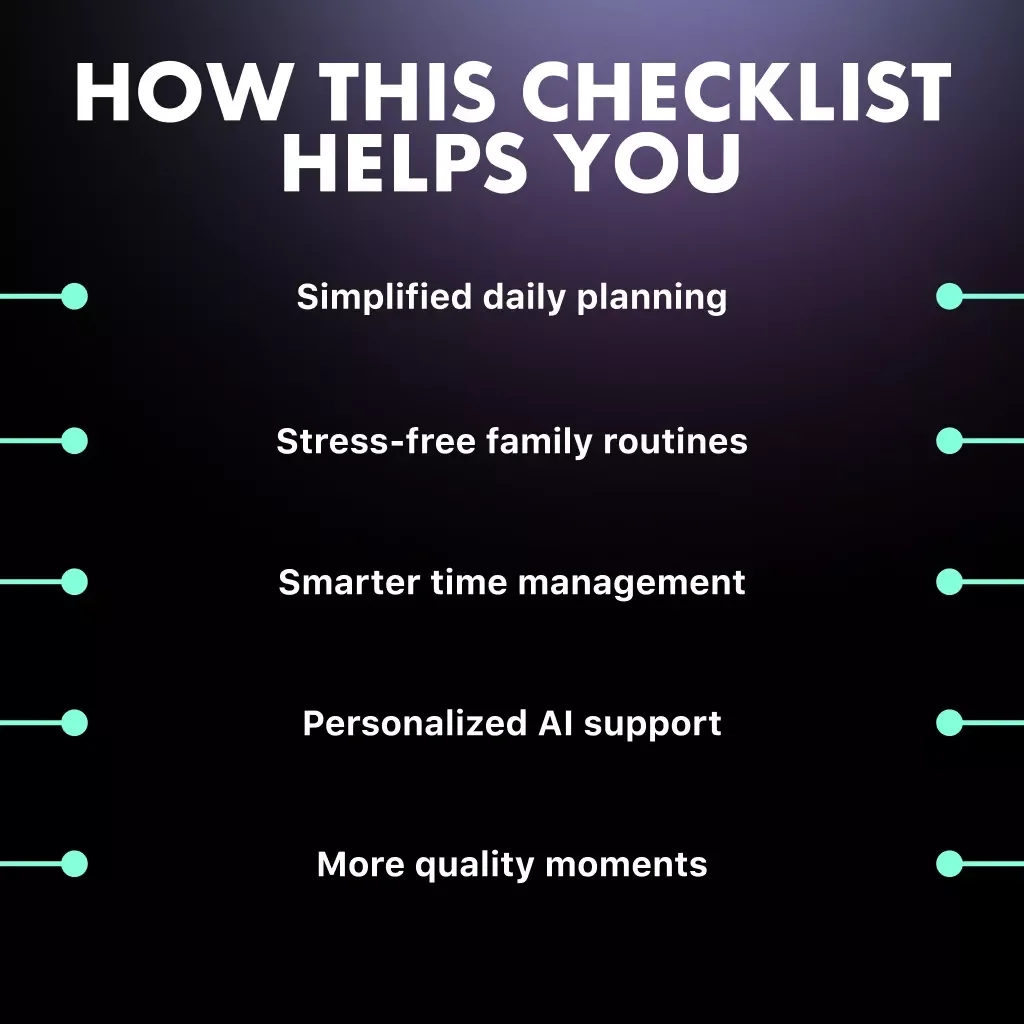Smart Parent, Smarter Schedule | Digital Checklist for Busy Families | How to Use AI to Plan Kids’ Schedules | AI-Powered Family Routine Organizer | Printable & Editable PDF Download