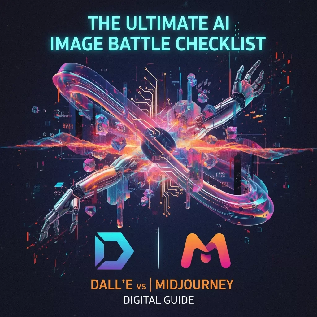 The Ultimate AI Image Battle Checklist: DALL·E vs Midjourney | Creative Comparison Guide for Artists, Designers & Digital Creators | AI Art Prompt Journal & Productivity Companion | dalle vs midjourney Digital Download