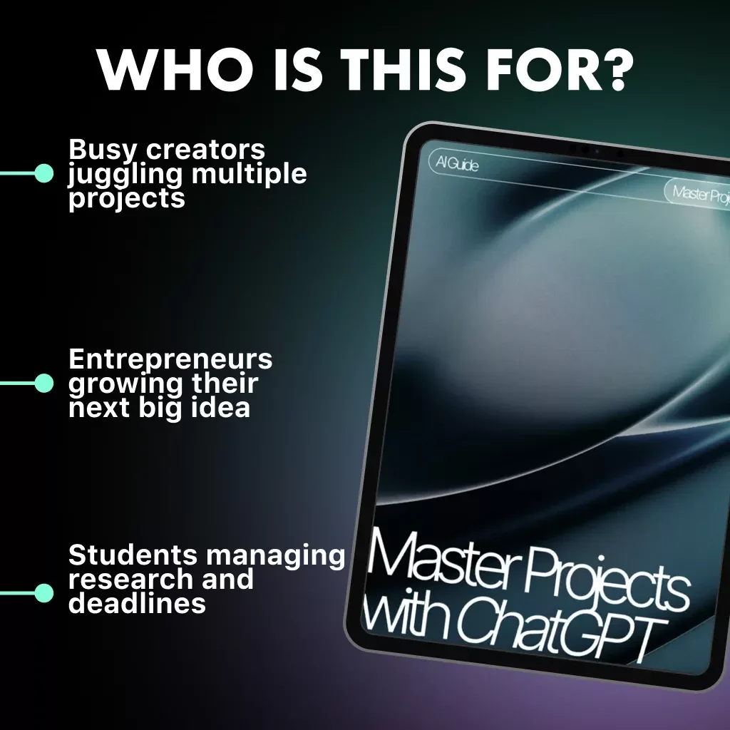 Master Projects with ChatGPT | Digital Guide for Project Managers