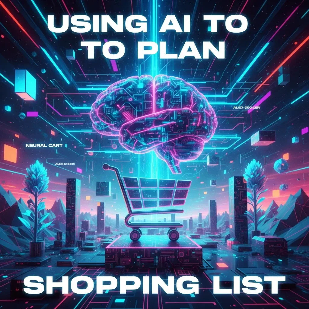 Using AI to Plan Shopping List | Digital Checklist | Smart Grocery Planning Guide for Busy Shoppers | Tips for Using AI to Plan Shopping Lists | Printable eBook Download