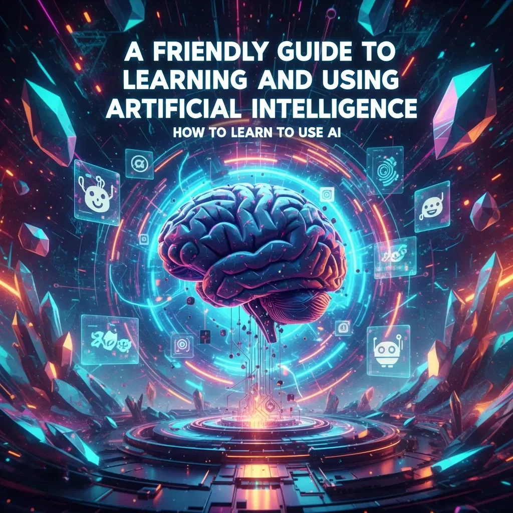 A Friendly Guide to Learning and Using Artificial Intelligence | Beginner AI eBook, Digital Download, Prompt Guide, AI Tools & Productivity Tips