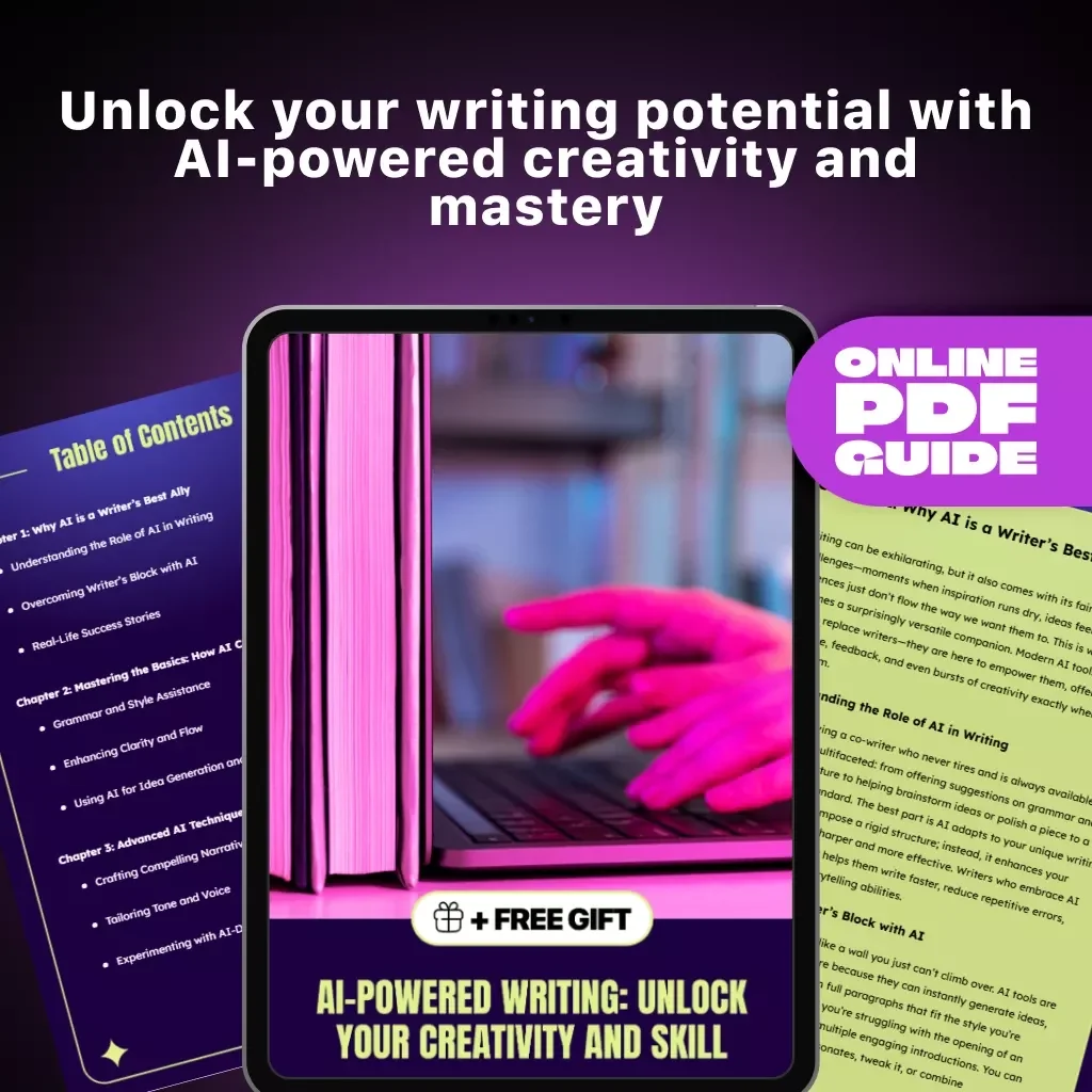 AI-Powered Writing: Unlock Your Creativity and Skill | The Best Way to Improve Writing Using AI | Digital Guide for Writers, Creators & Professionals
