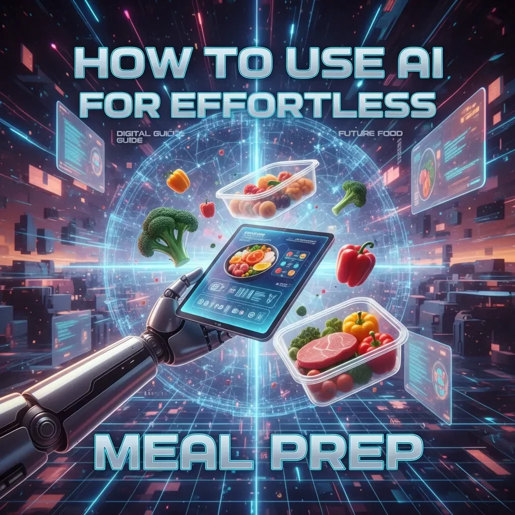 How to Use AI for Effortless Meal Prep | The Best Way to Use AI for Meal Prep | Smart Cooking & Meal Planning eBook for Busy People