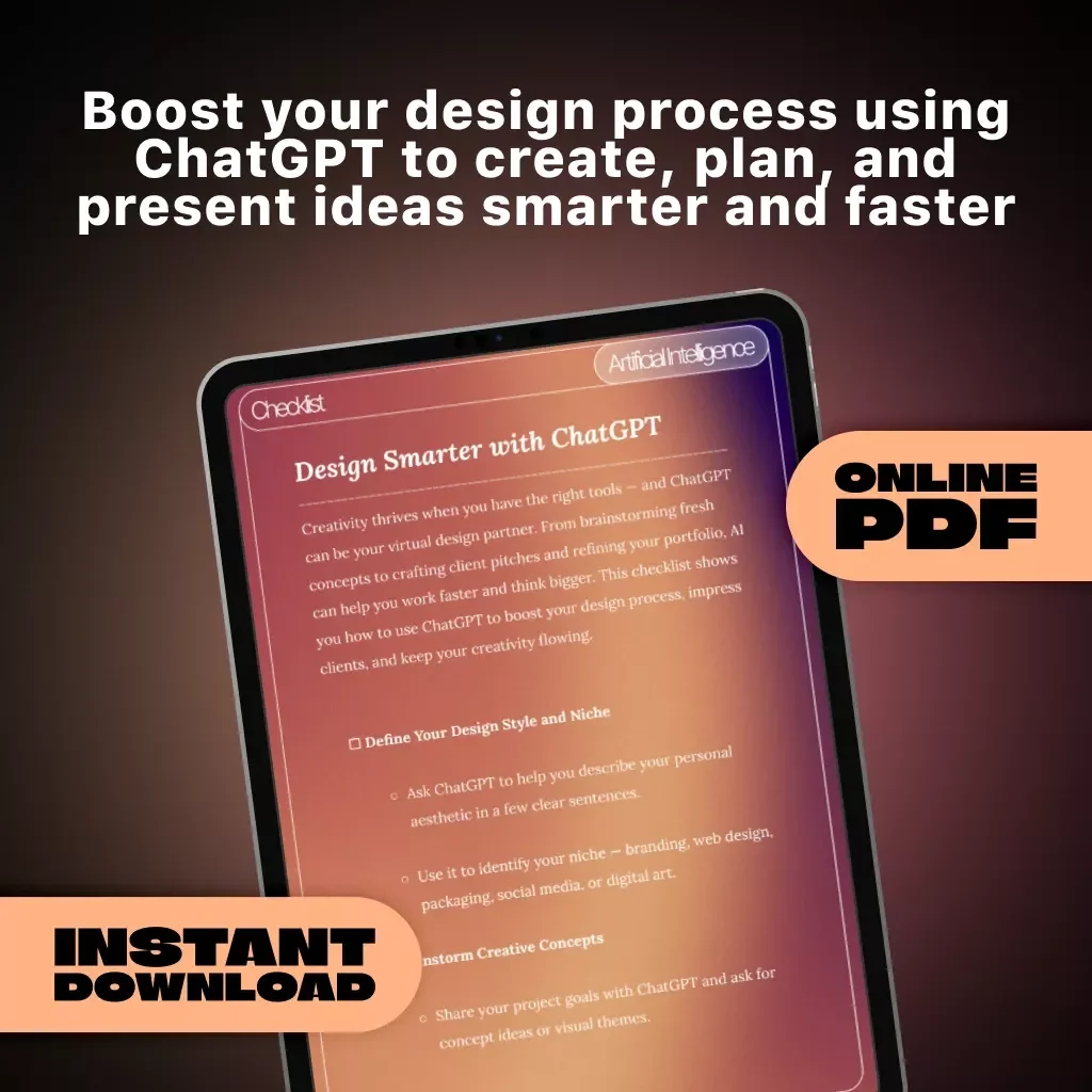 Design Smarter with ChatGPT | Graphic Design Checklist | How to Use ChatGPT as a Graphic Designer