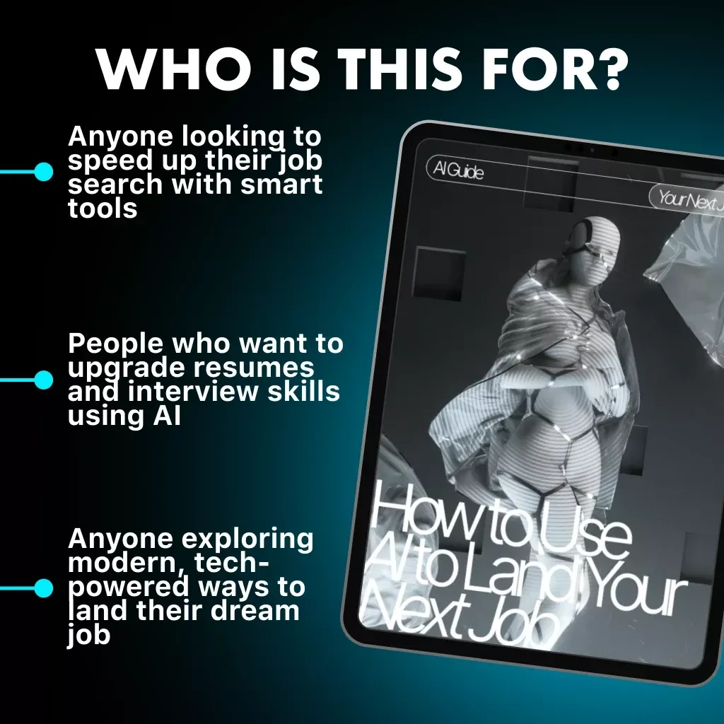 How to Use AI to Land Your Next Job | Digital eBook, AI Job Hunting Guide, Career Growth with Artificial Intelligence, Resume and Interview Tools for Job Seekers
