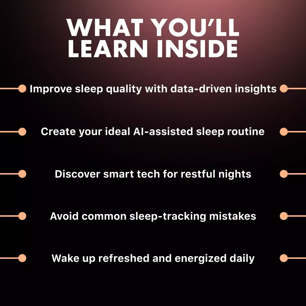 How to Use AI to Sleep Smarter | Digital eBook Guide for Better Rest, Sleep Optimization, and AI Wellness Routine