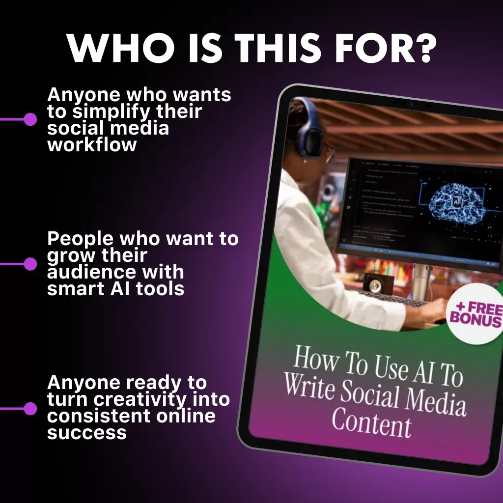 How to Use AI to Write Social Media Content | AI Copywriting eBook, Digital Marketing Guide, Social Media Strategy, Instant Download