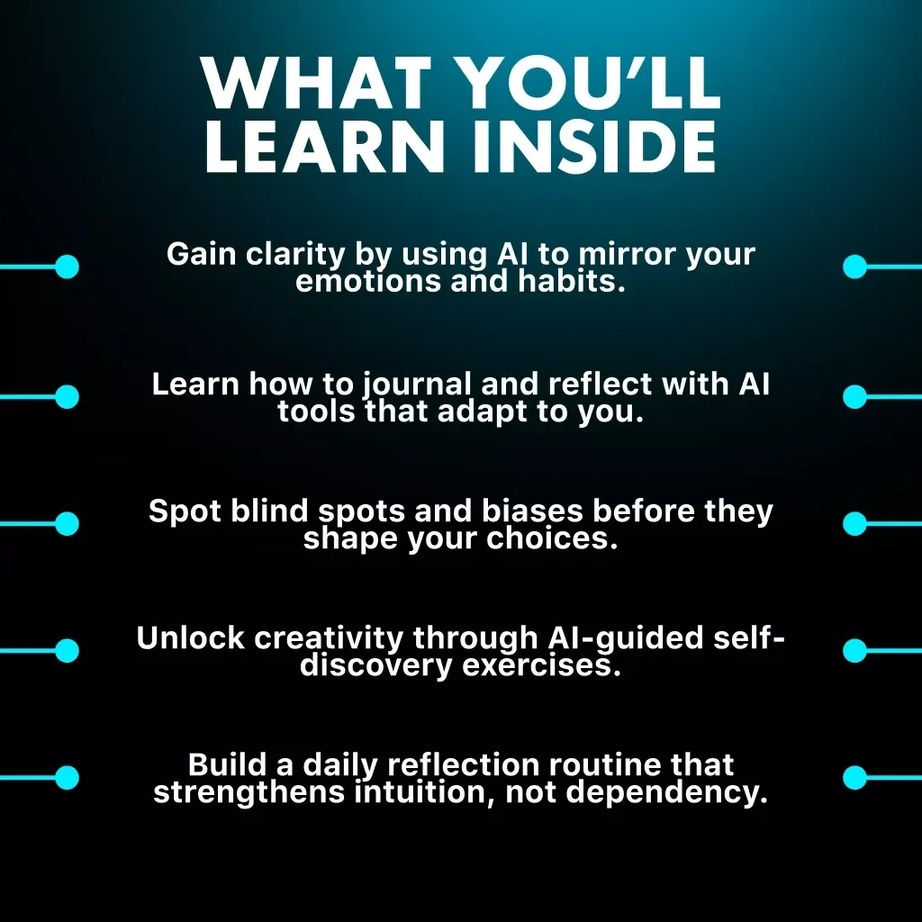 Mirror, Mirror in the Machine: Using AI to Boost Self-Awareness | Digital eBook for Growth, Reflection & Personal Development | Tips for Using AI to Improve Self-Awareness | Mindful AI Guide for Modern Thinkers
