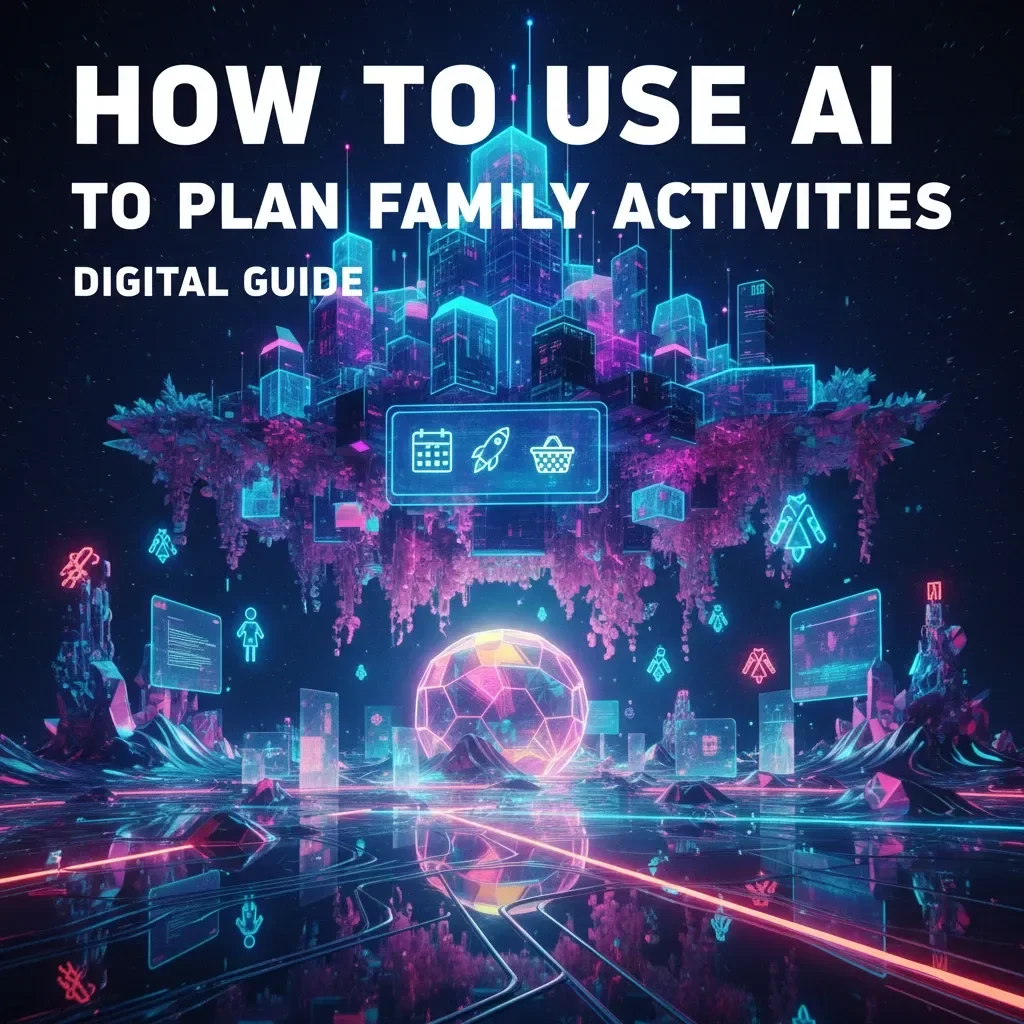 How to Use AI to Plan Family Activities | Digital Guide for Smart, Fun & Stress-Free Family Planning | AI Family Planner eBook, Checklist & Tips