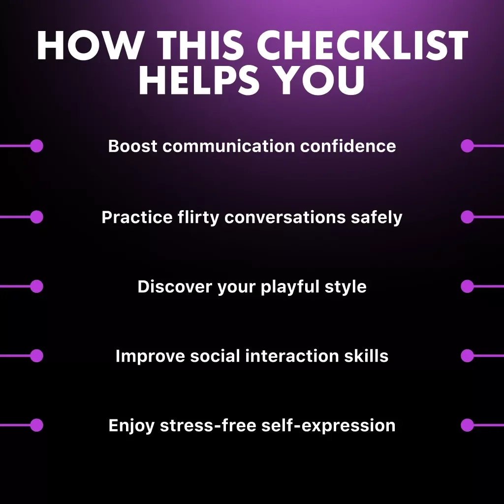 Beginner’s Checklist: How to Practice Flirting with AI | Digital Download Guide for Confidence, Communication & Fun Conversations | Best Way to Practice Flirting with AI