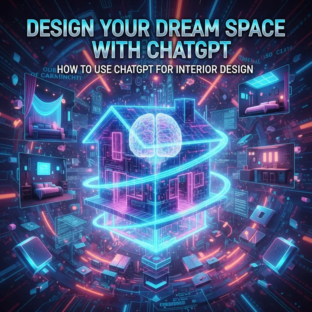 Design Your Dream Space with ChatGPT | How to Use ChatGPT for Interior Design | AI-Powered Home Makeover Checklist | Digital Download Guide for Home & Workspace Styling