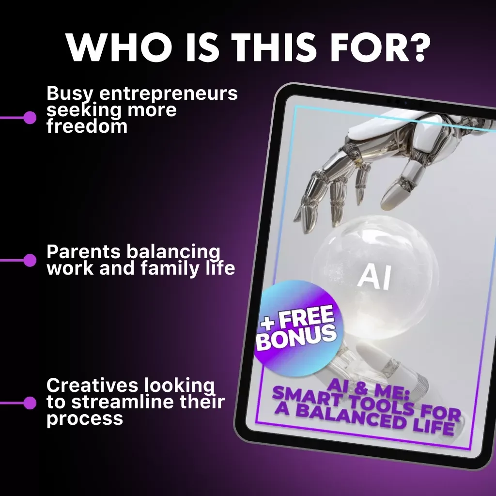 AI & Me: Smart Tools for a Balanced Life | Digital Guide on How to Use AI to Improve Work-Life Balance | Productivity eBook & Self-Improvement Download